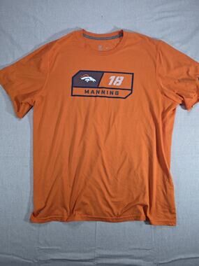 Nike Denver Broncos Peyton Manning #18 NFL Team Apparel Shirt 2XL Orange